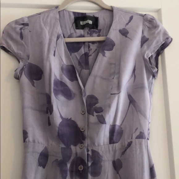 Reformation Purple Keene Monroe button front dress - Picture 2 of 8
